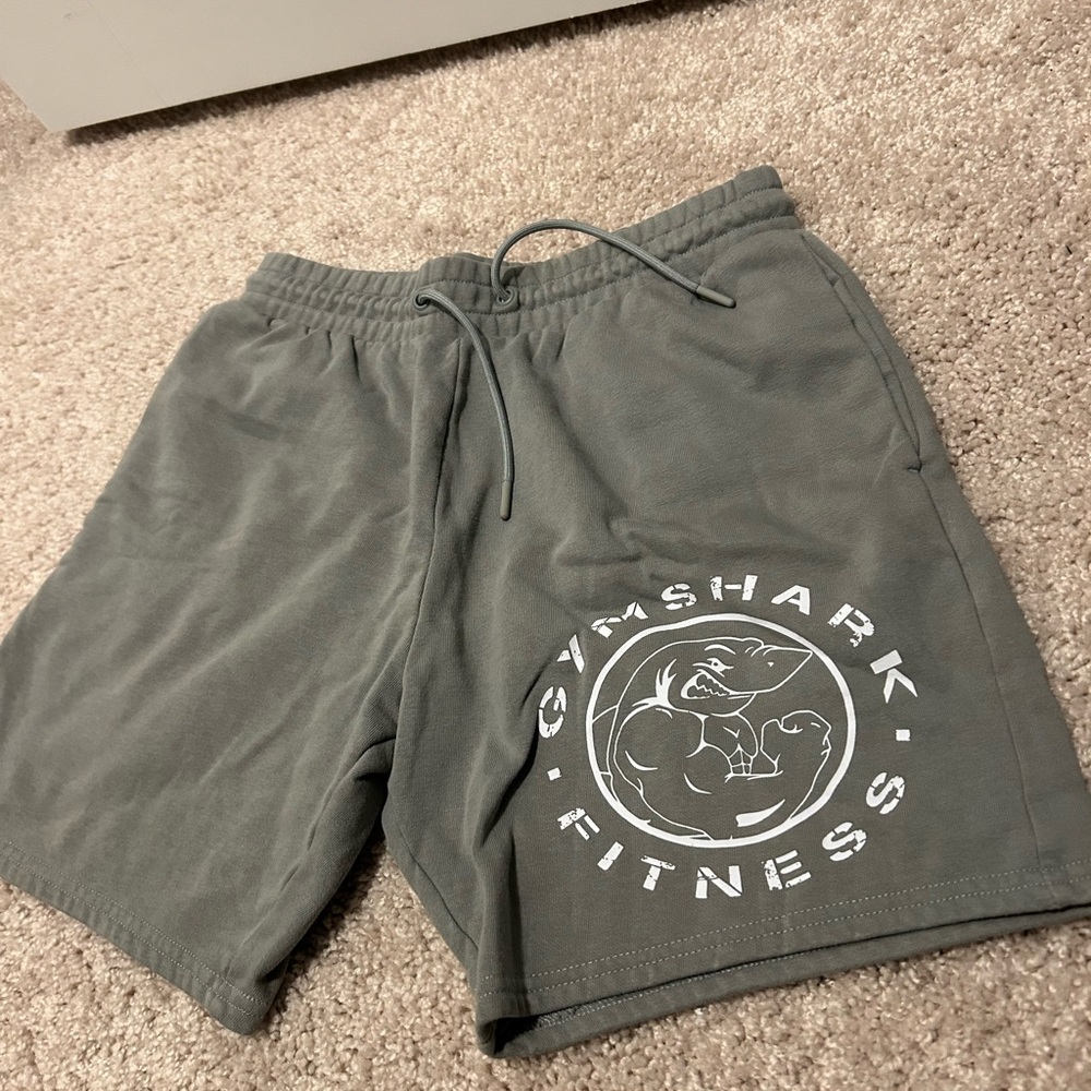 Gymshark Gray Athletic Shorts with Elastic Waistband size S slightly worn